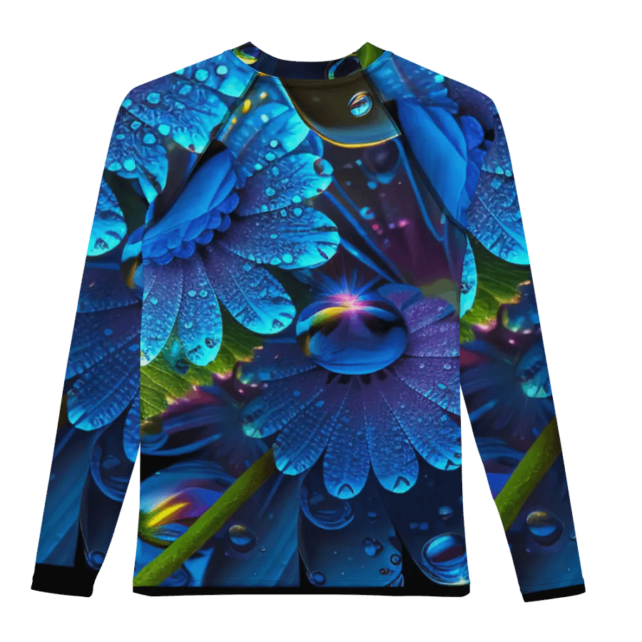 Kawaiikitten Exclusive Premium DewDrop Surfing Rash guard Full sleeved T-Shirt product image (11)
