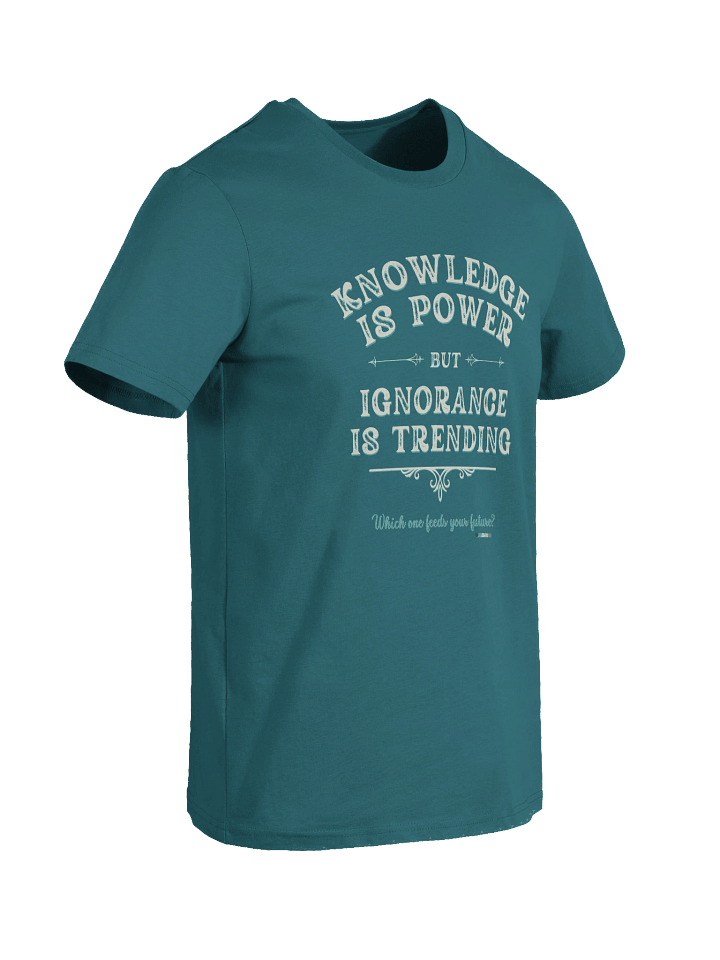 Depth Over Dazzle Tee – “Knowledge is Power” | Empowerment Organic Cotton T-Shirt — Fulfilled in EU/UK product image (2)