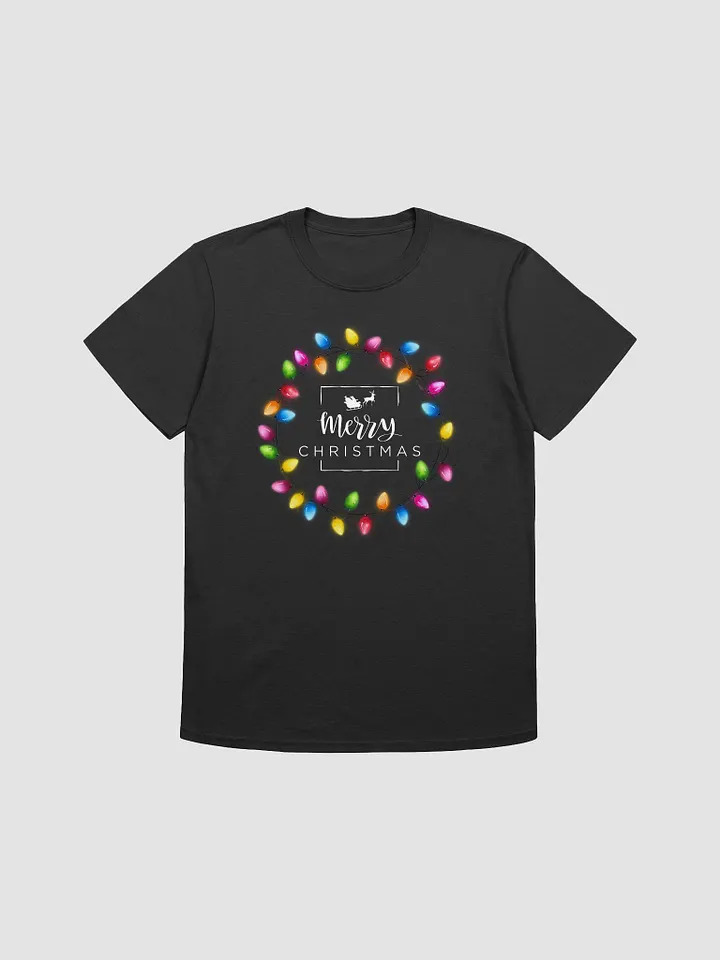 Merry Christmas Colorful Lights Unisex T-Shirt product image (1)