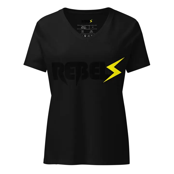 Woman's V Neck | Black | Black/Yellow product image (1)