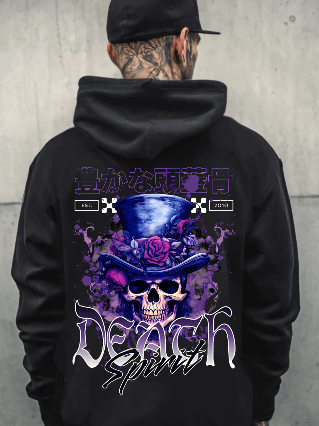 Death Spirit- Streetwear Dark Fashion Unisex Hoodie - Premium Cotton Heritage M2580 product image (4)