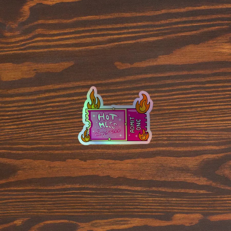 All Aboard Holographic Sticker product image (3)
