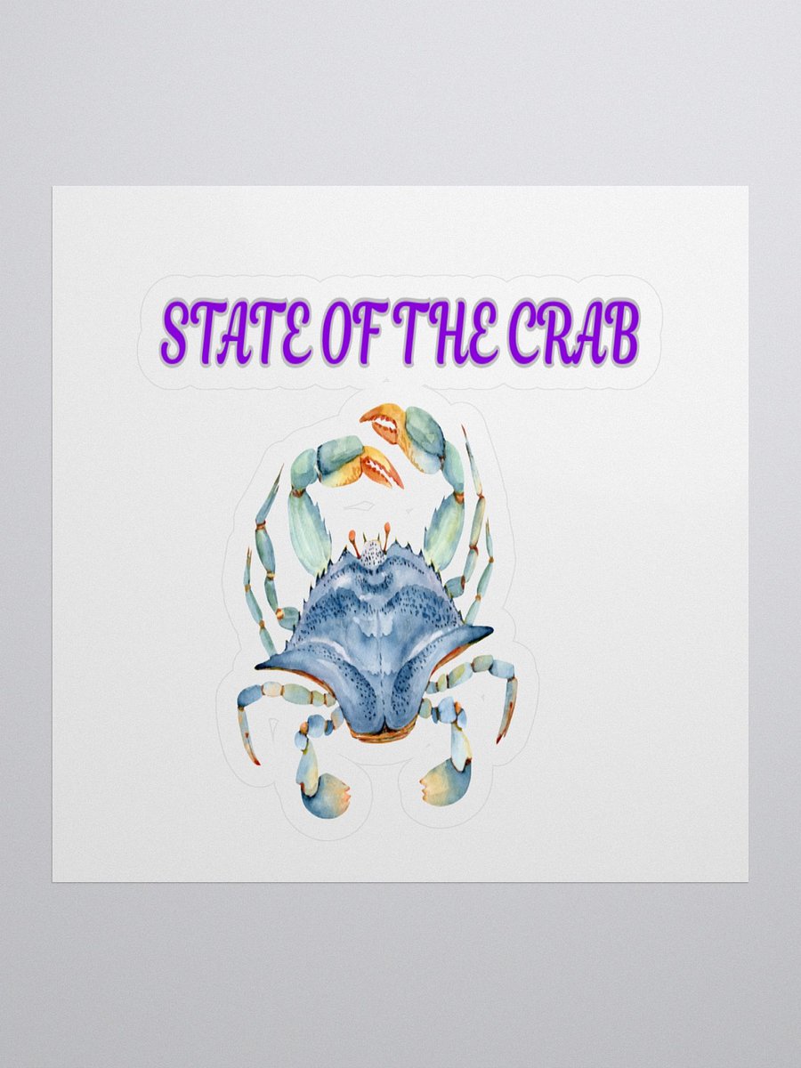 State of the Crab Kiss Cut Stickers product image (1)