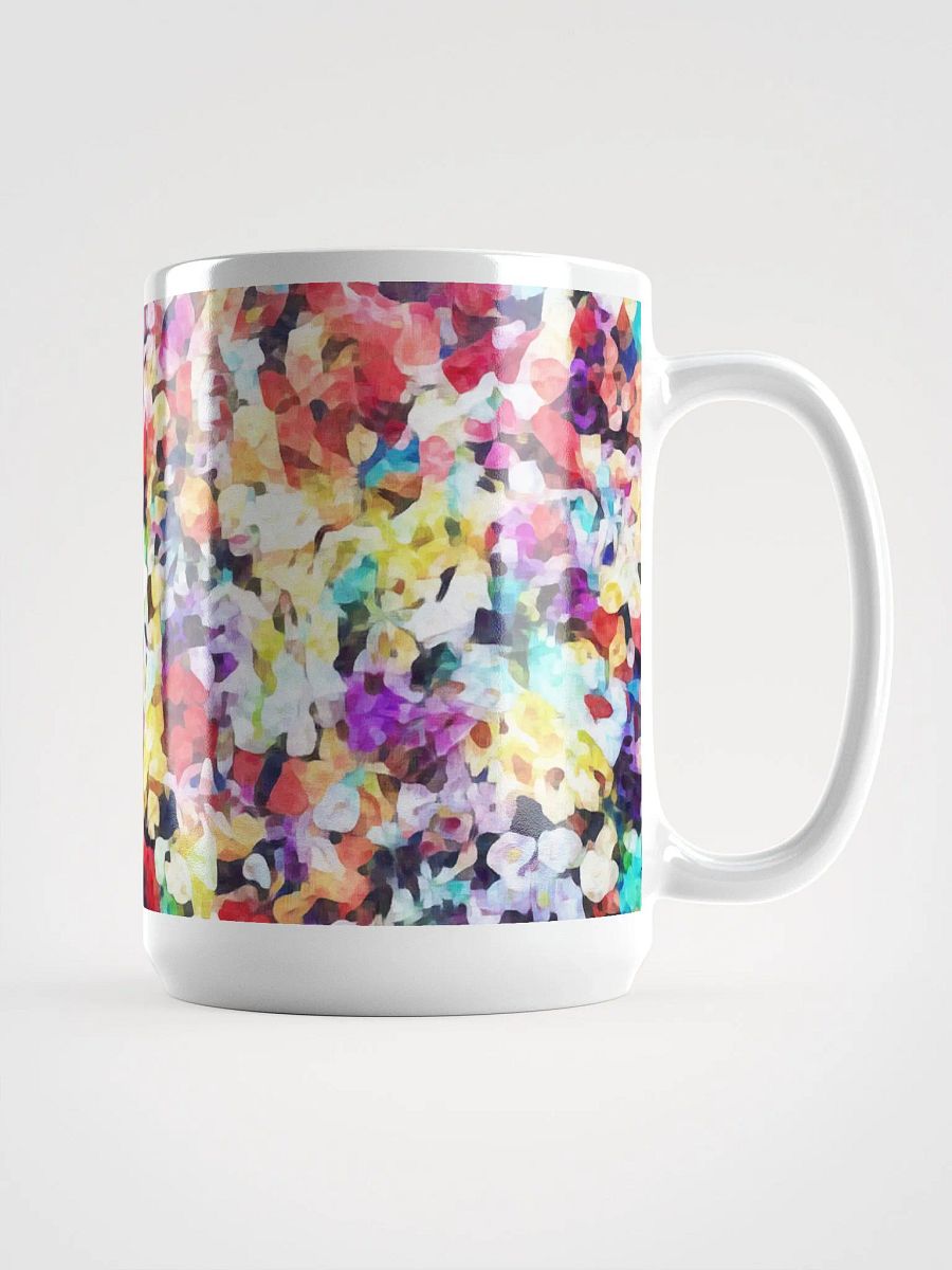 Abstract Graphic | White Coffee Mug | Impatiens Floral product image (3)