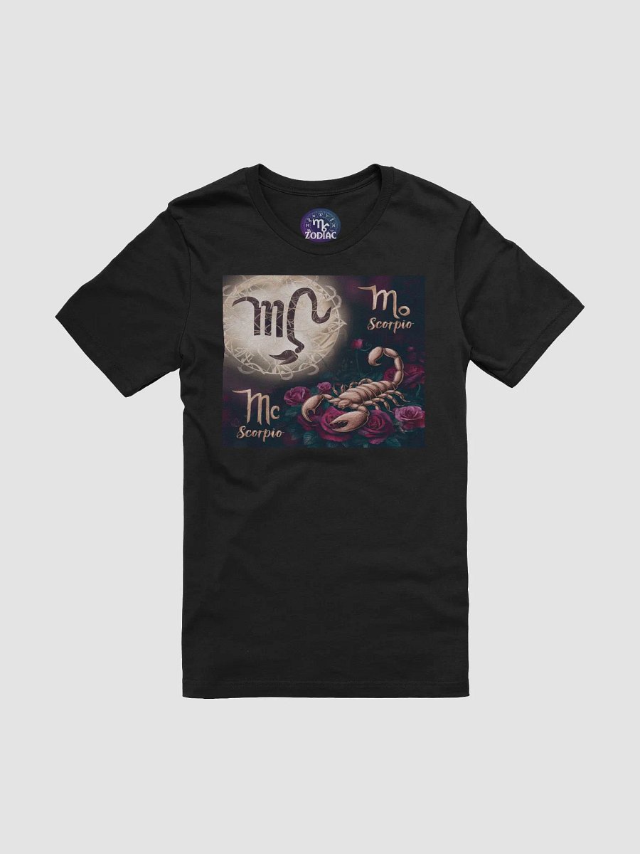 Scorpio Zodiac Unisex Supersoft T-Shirt with Floral Design product image (3)