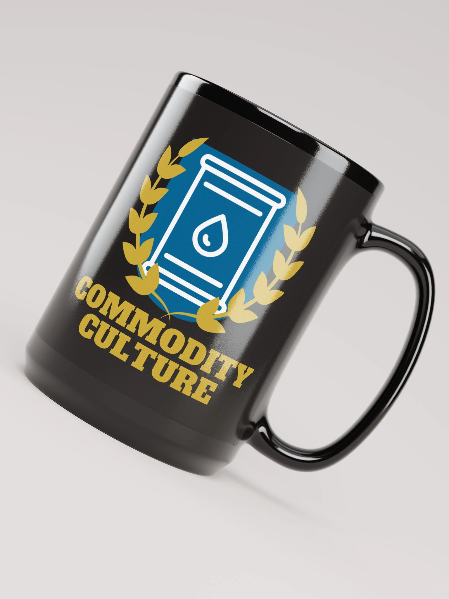 Commodity Culture Black Glossy Mug (15 oz.) product image (4)
