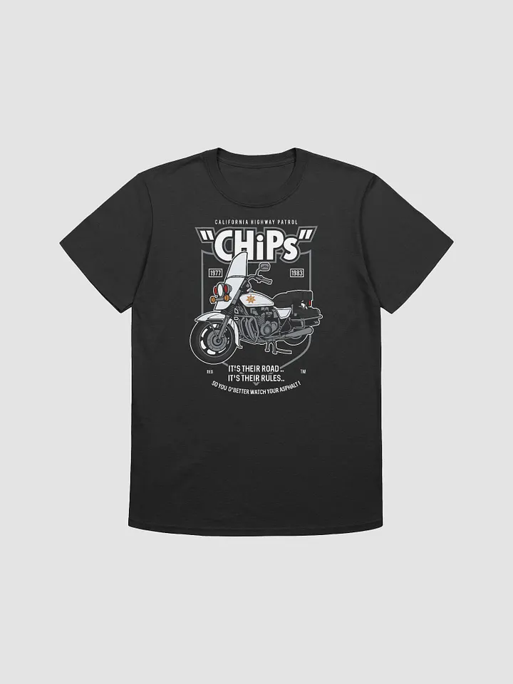 CHiPs Inspired Motorcycle Graphic T-Shirt product image (1)