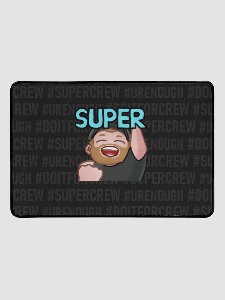 Super # - Black Desk Mat 12