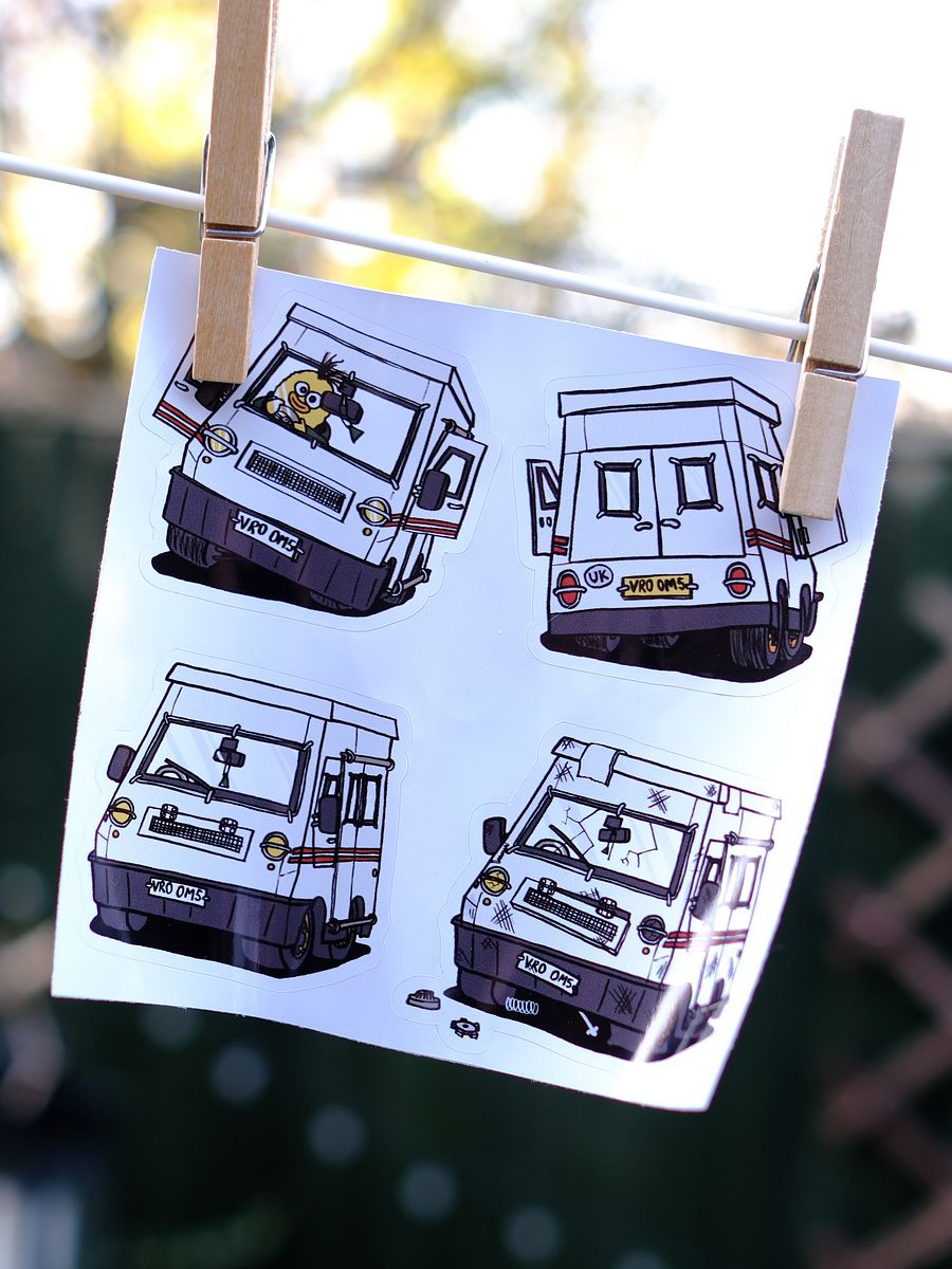 Multiple small van stickers! product image (2)