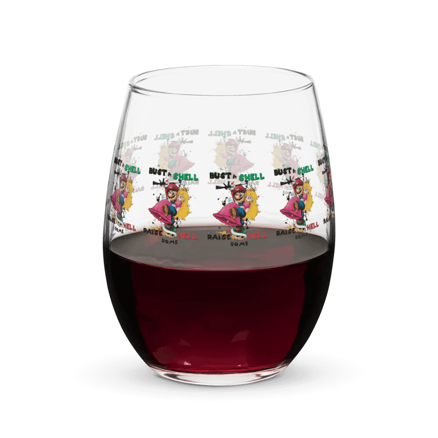 Bustin' Shells by StephyJ Stemless Wine Glass product image (7)