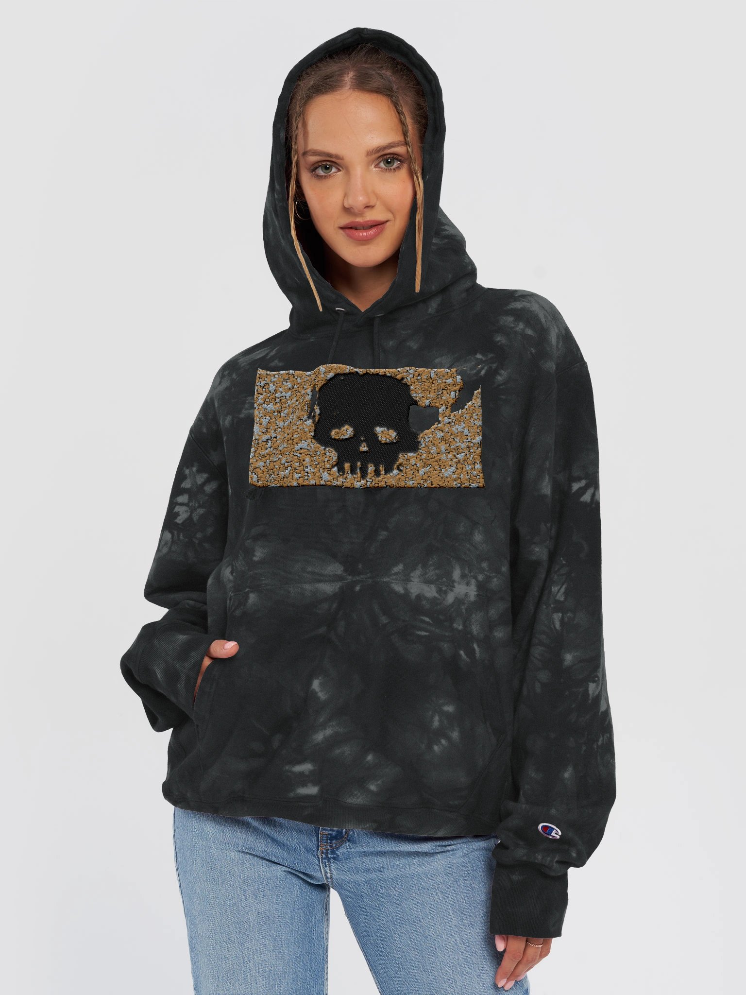 Ethereal Skull Tie-Dye Hoodie product image (5)