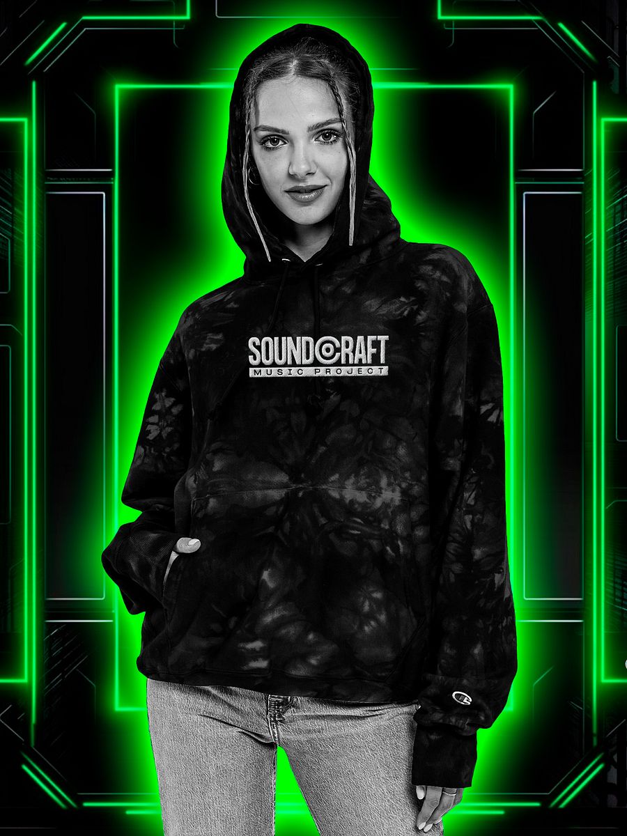 Soundcraft Embroidered Tie-Dye Hoodie by Champion product image (1)