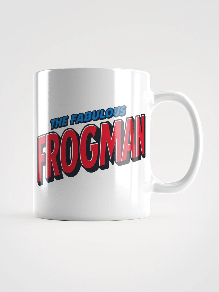 Fabulous Frogman Logo + Meme Face White Mug product image (1)