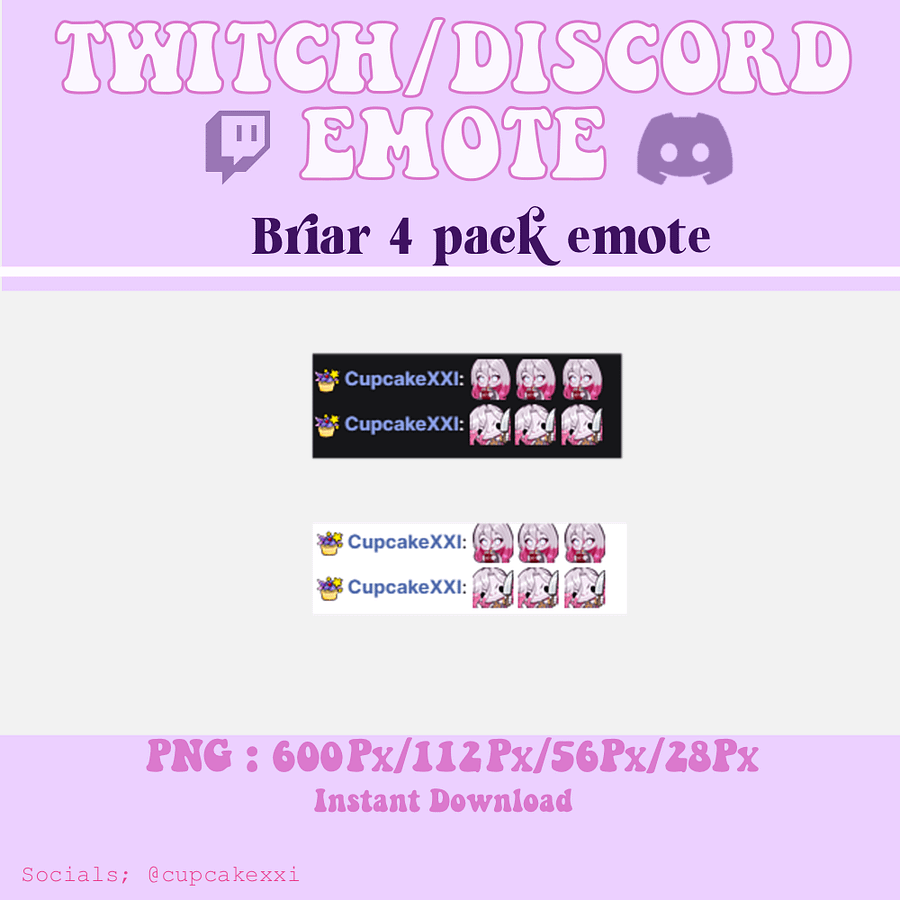 Briar 4 emotes pack | LoL emote | Twitch & Discord product image (2)