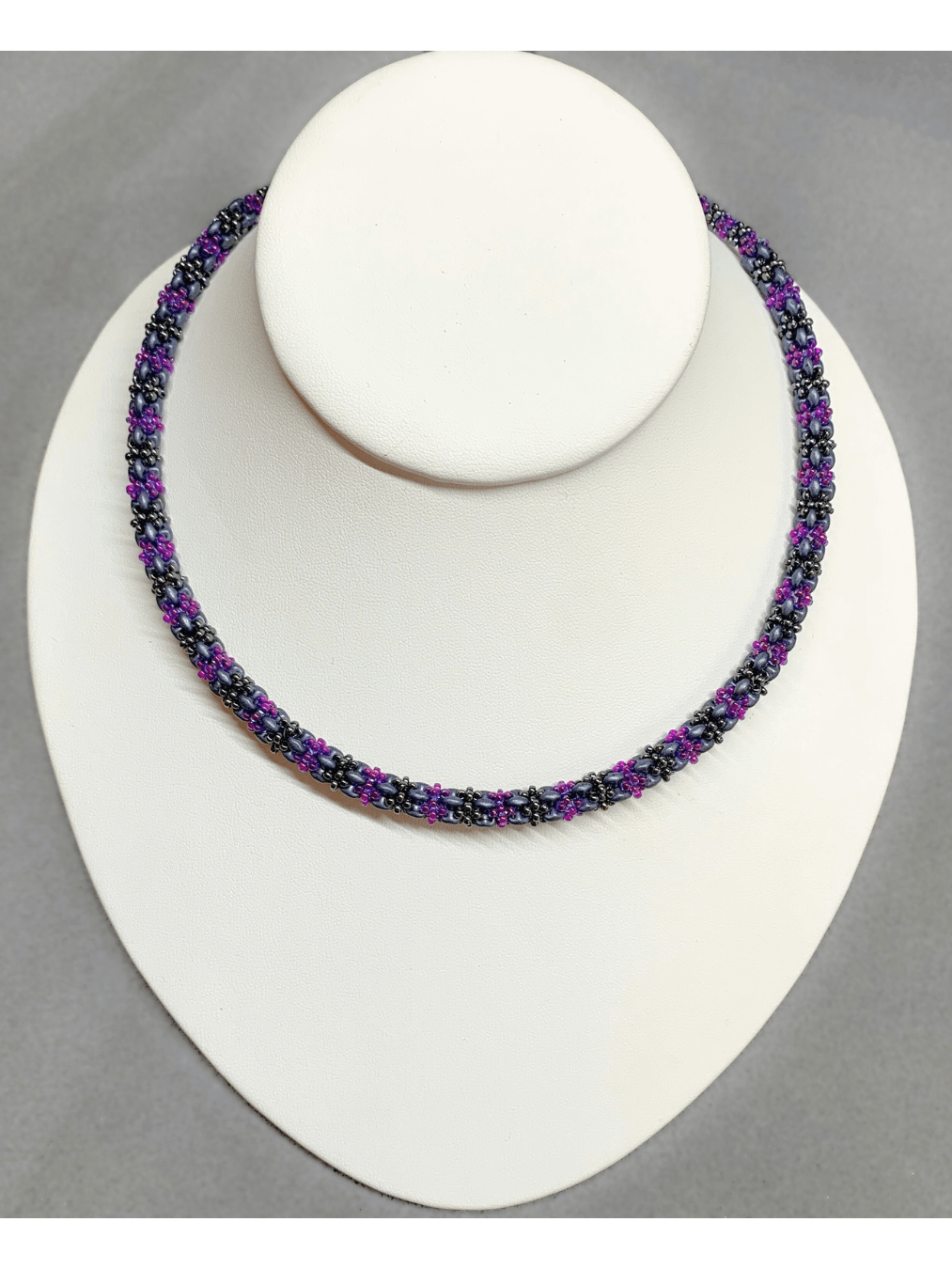 MiniDuo Beaded Rope Necklace - Purple product image (1)