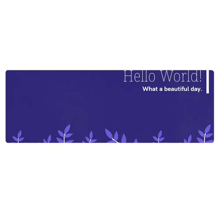 Hello World Yoga mat product image (1)