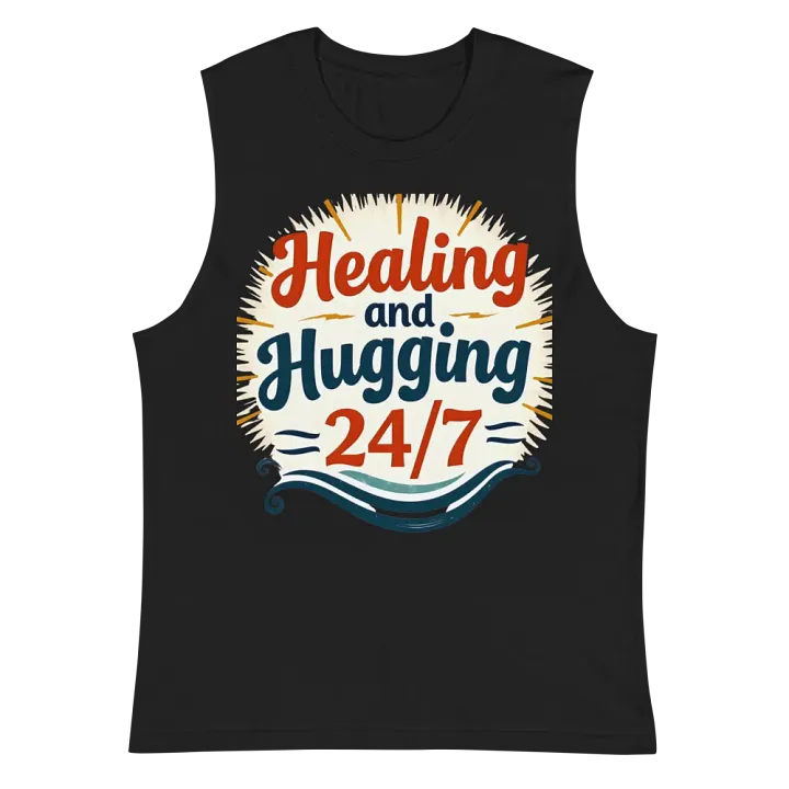 Healing & Hugging 24/7 Muscle Tank product image (3)