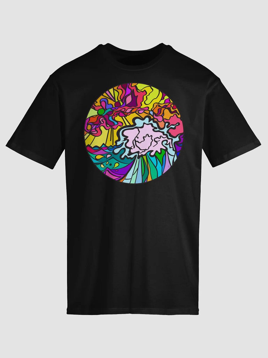 Energetic Swirls Unisex Premium T-Shirt - Wave at Sunset product image (18)