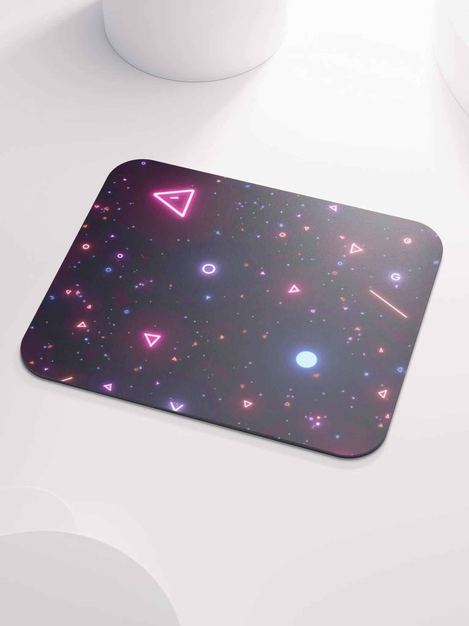 Neon Geometric Glow Mouse Pad product image (3)