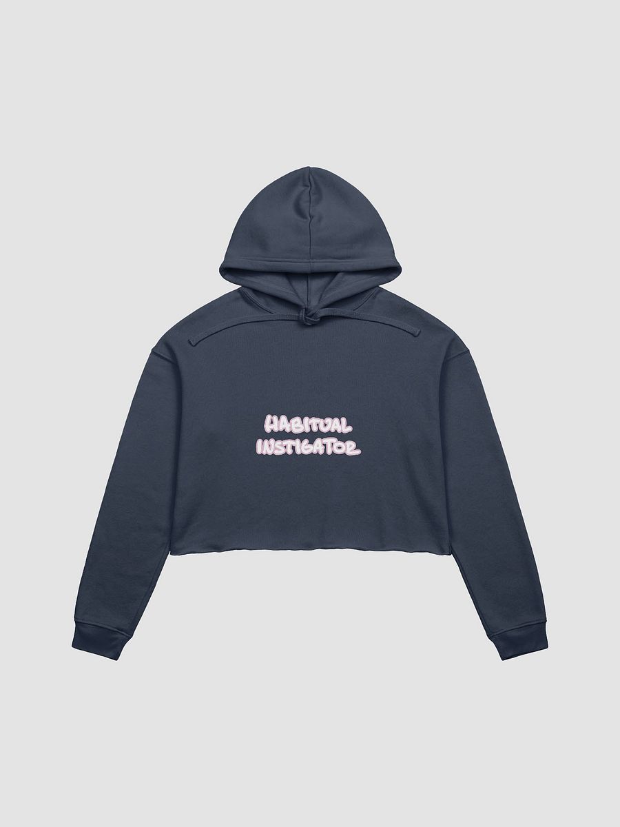 HABITUAL INSTIGATOR (lined design, #E1B9CE) fleece cropped hoodie product image (18)