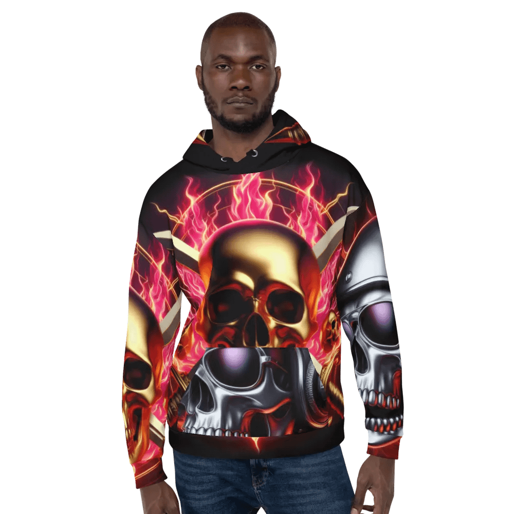 Reign of Fire - Unisex Skull Hoodie #39 product image (6)
