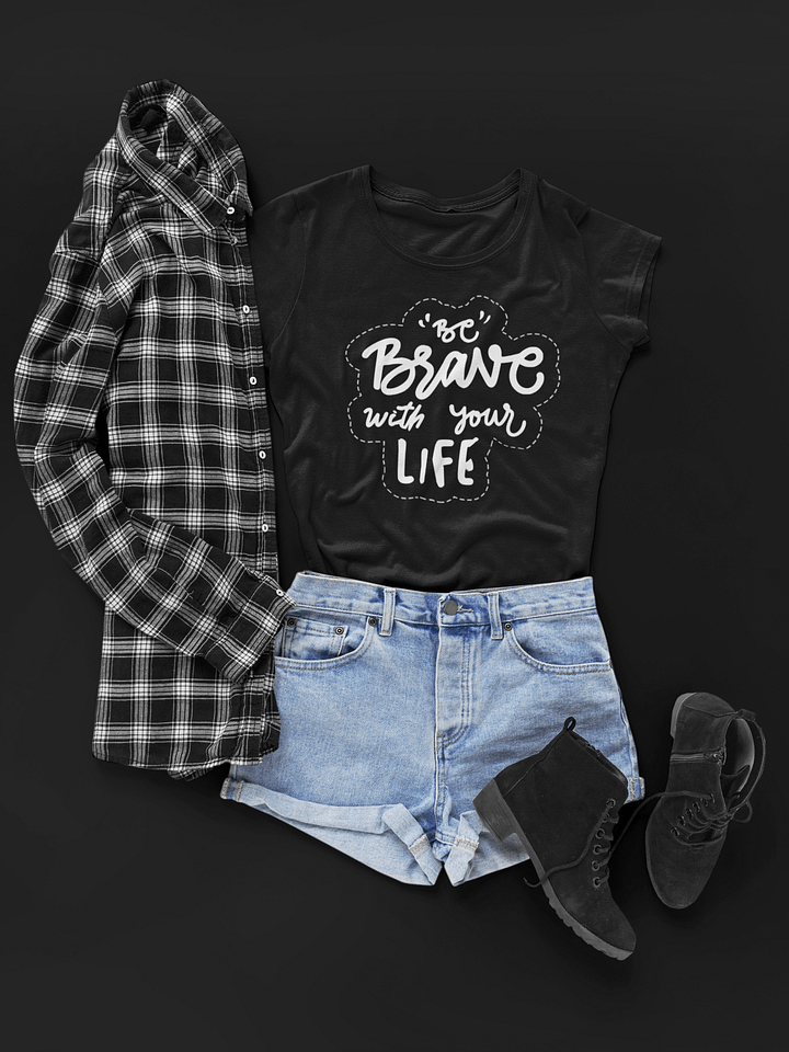 Be Brave Black Unisex T-Shirt product image (1)