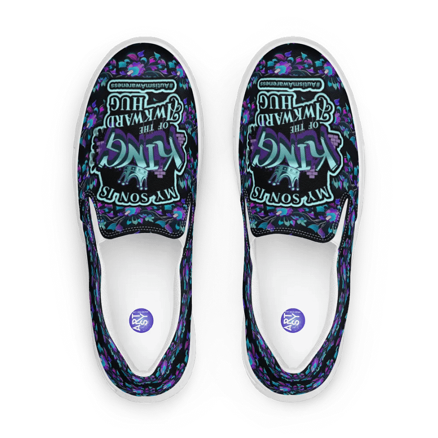 King of the Awkward Hug #Autism Awareness All Over Print Shoes product image (3)