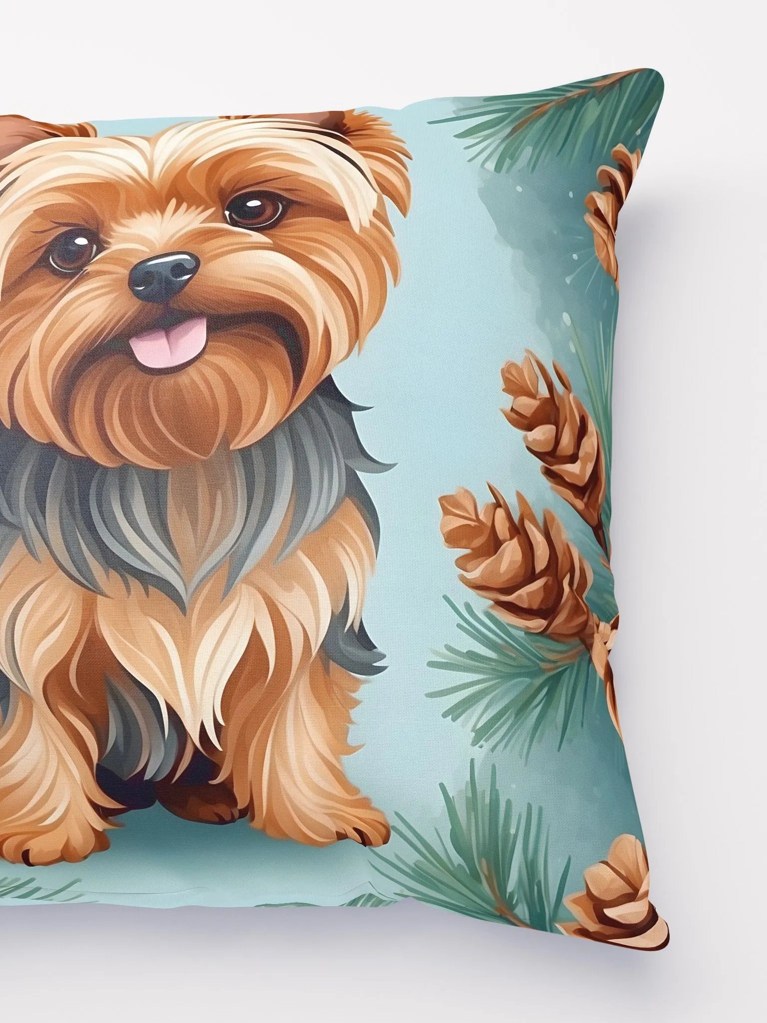 A Festive Pup Amidst Pine Cones product image (4)