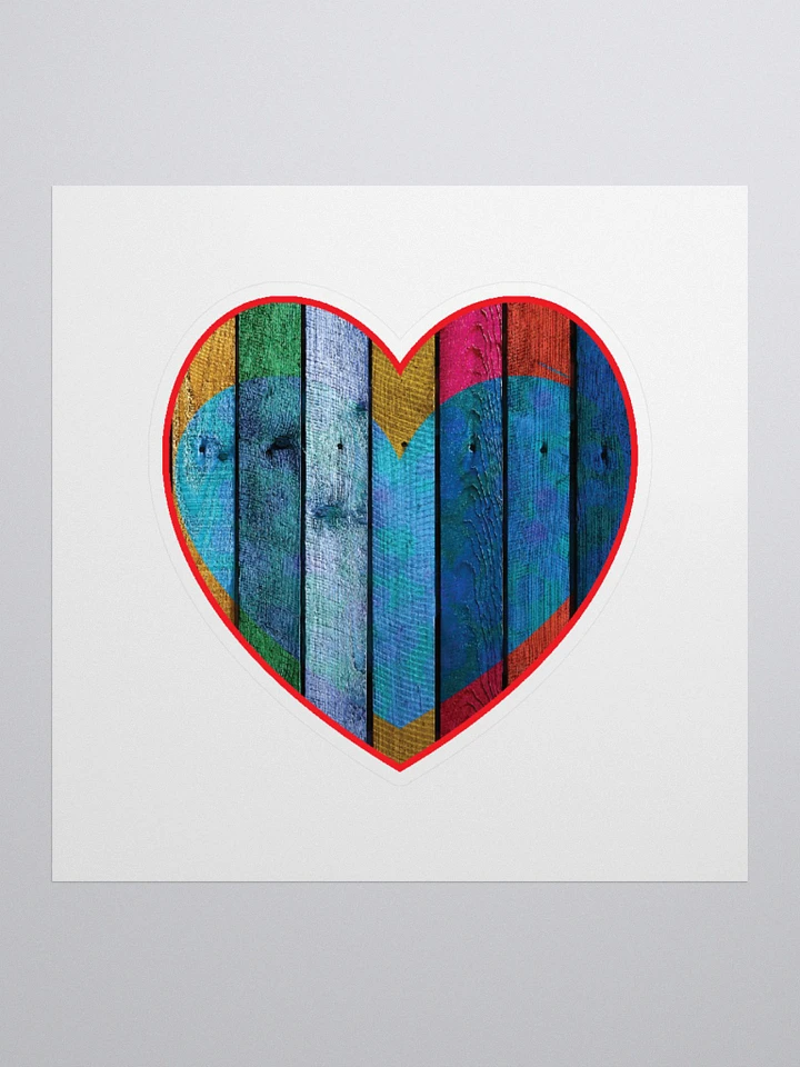 RAINBOW LOVE (HEART, LOVE, UNITY, VINTAGE, RAINBOW, VALENTINES DAY, ROMANTIC, ROMANCE, COUPLE, GIRLFRIEND, BOYFRIEND, HUSBAND, WIFE, RETRO) product image (1)