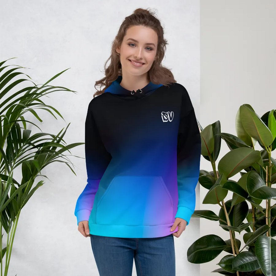 INFINTY X ZERO = ZEROE NEON COLOR FADE STYLE CG_OCE HOODIE product image (5)