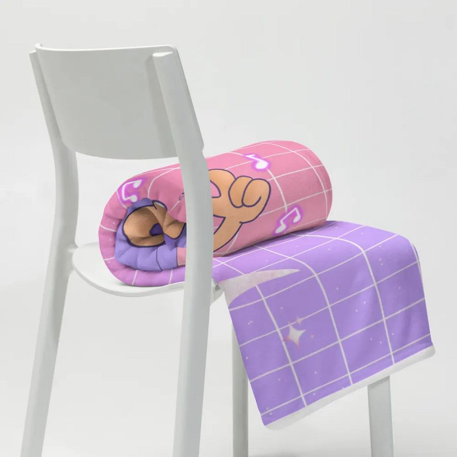 Vaporwave Garf Blankie product image (8)
