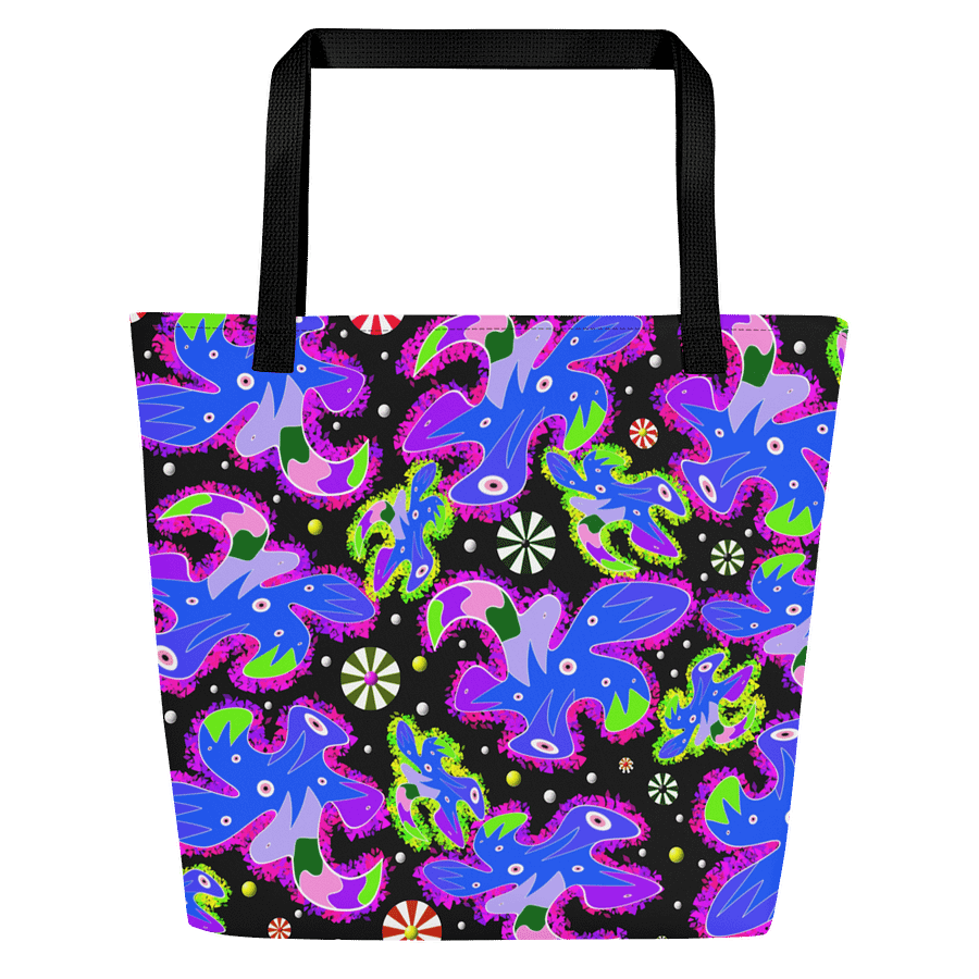 Psychedelic Candy Swirl All-Over Tote Bag product image (1)