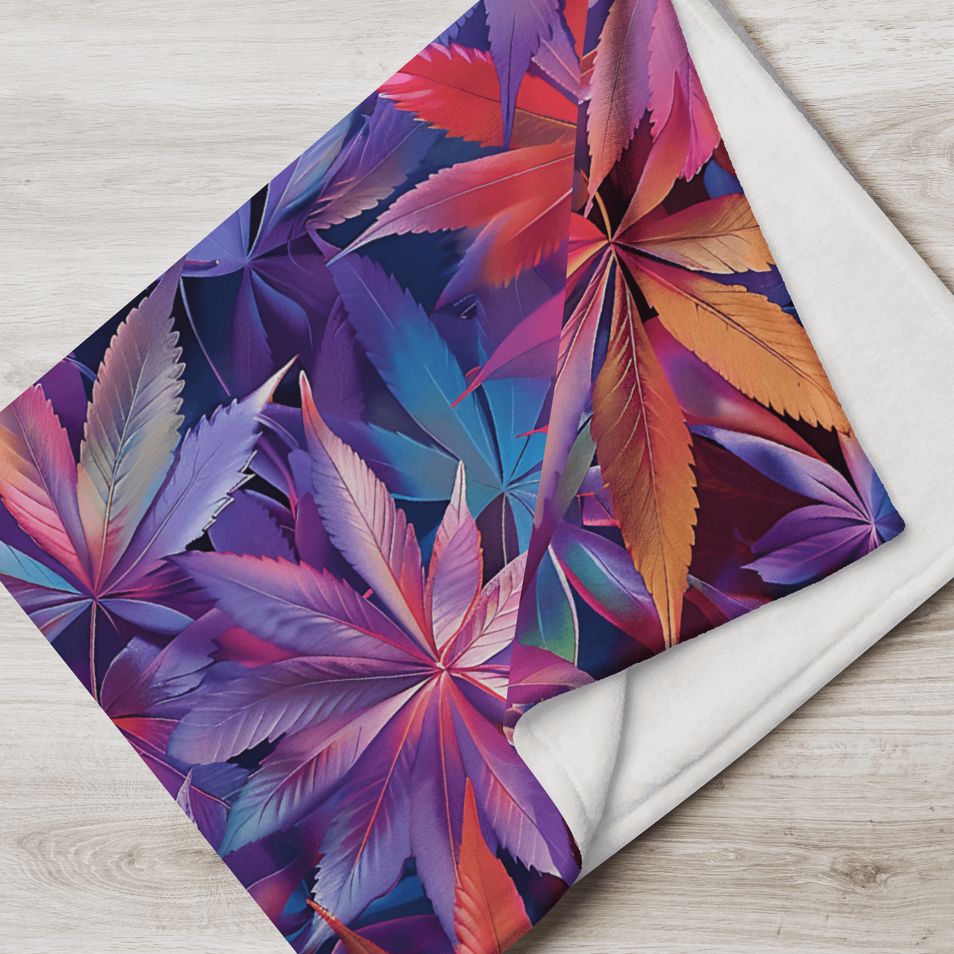 Cannabis – AstroPop – Design | Silky Soft Throw Blanket in 3 Sizes product image (1)