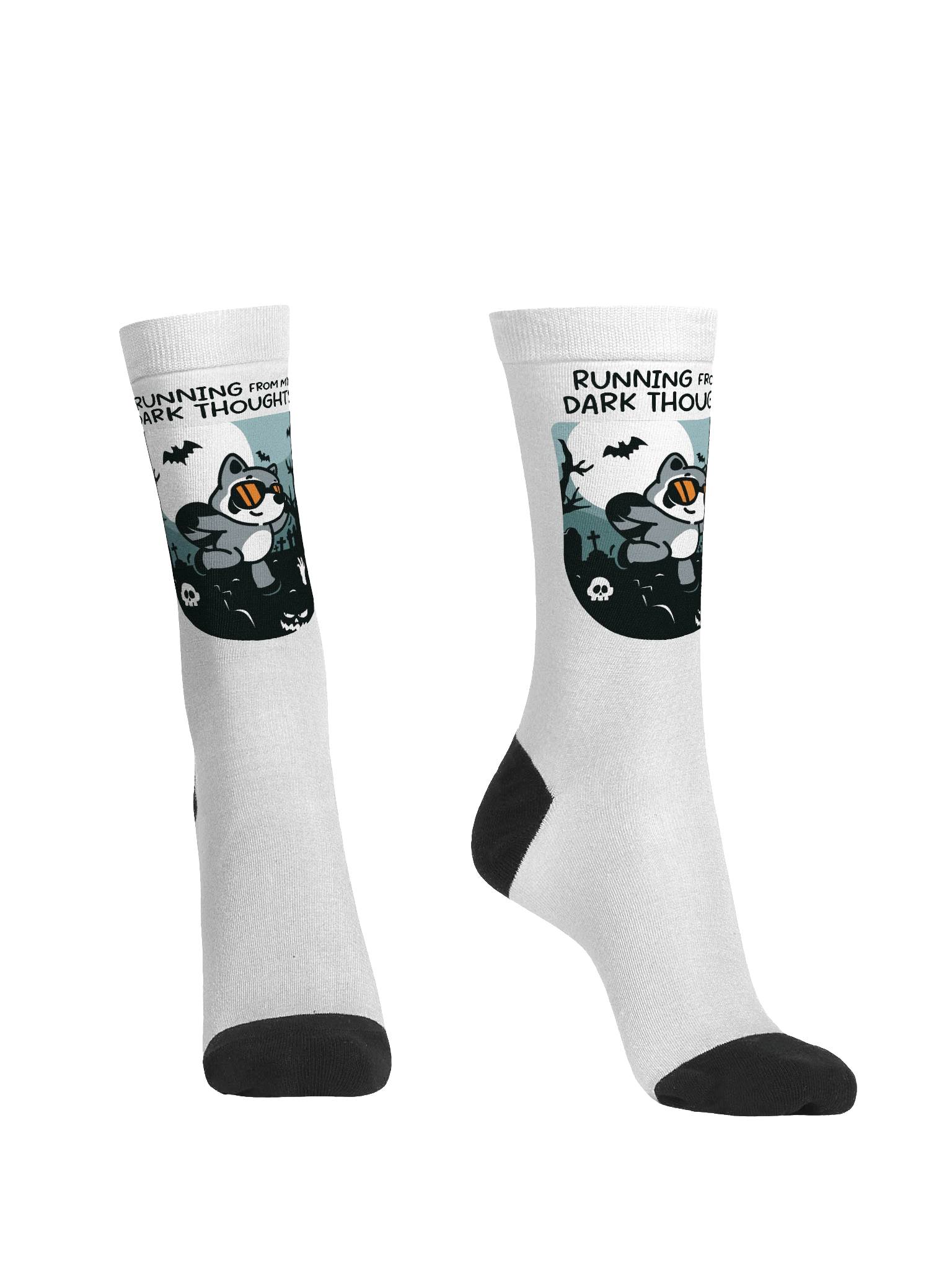 Running From My Dark Thoughts Socks product image (2)