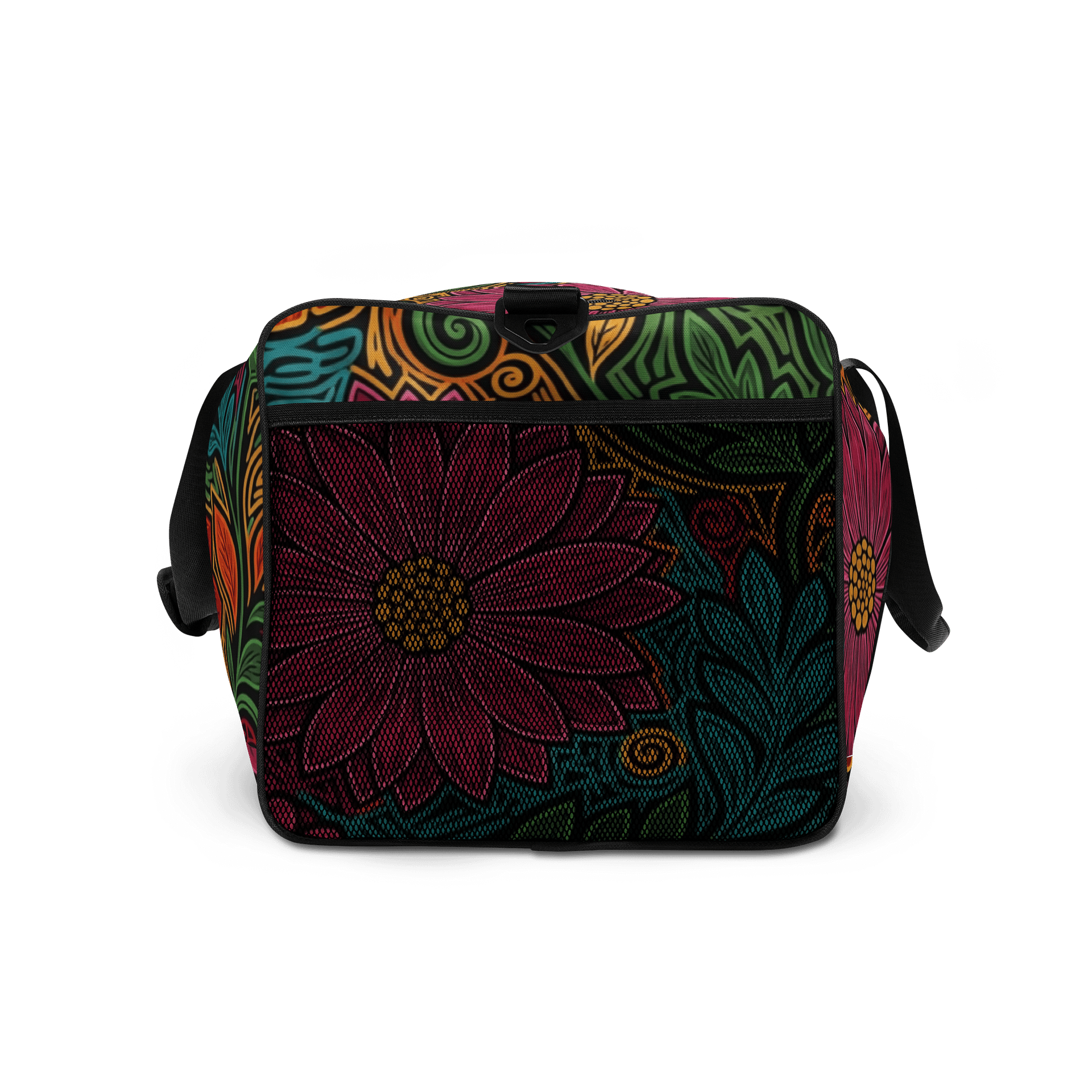 Mexican Floral Symphony All-Over Duffle Bag product image (7)