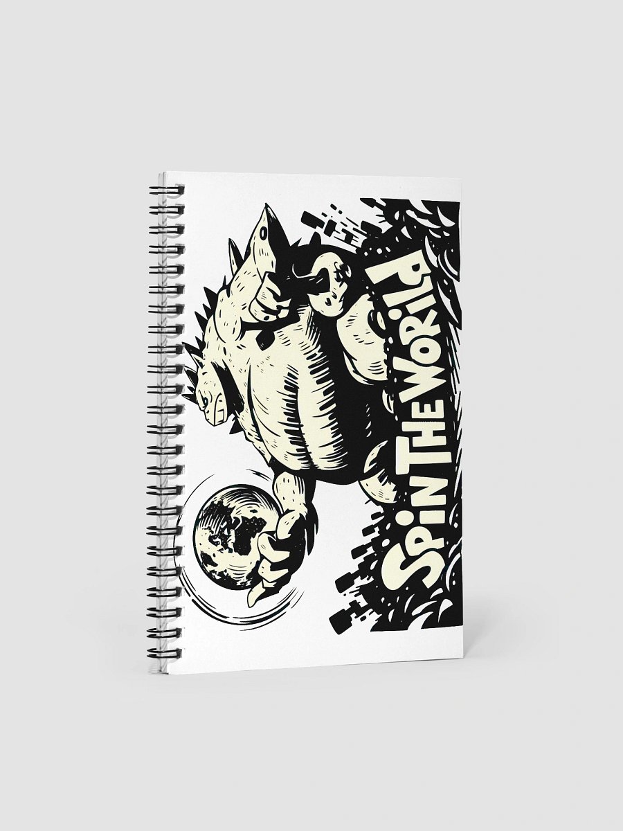 Monochrome Monster: Spin the World Spiral Notebook product image (1)