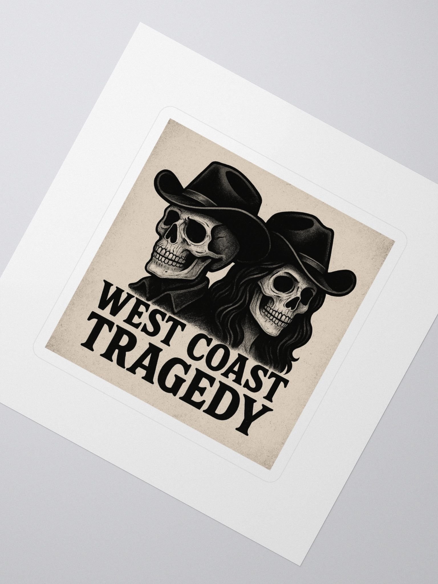 Vintage Western Skeleton Stickers product image (2)