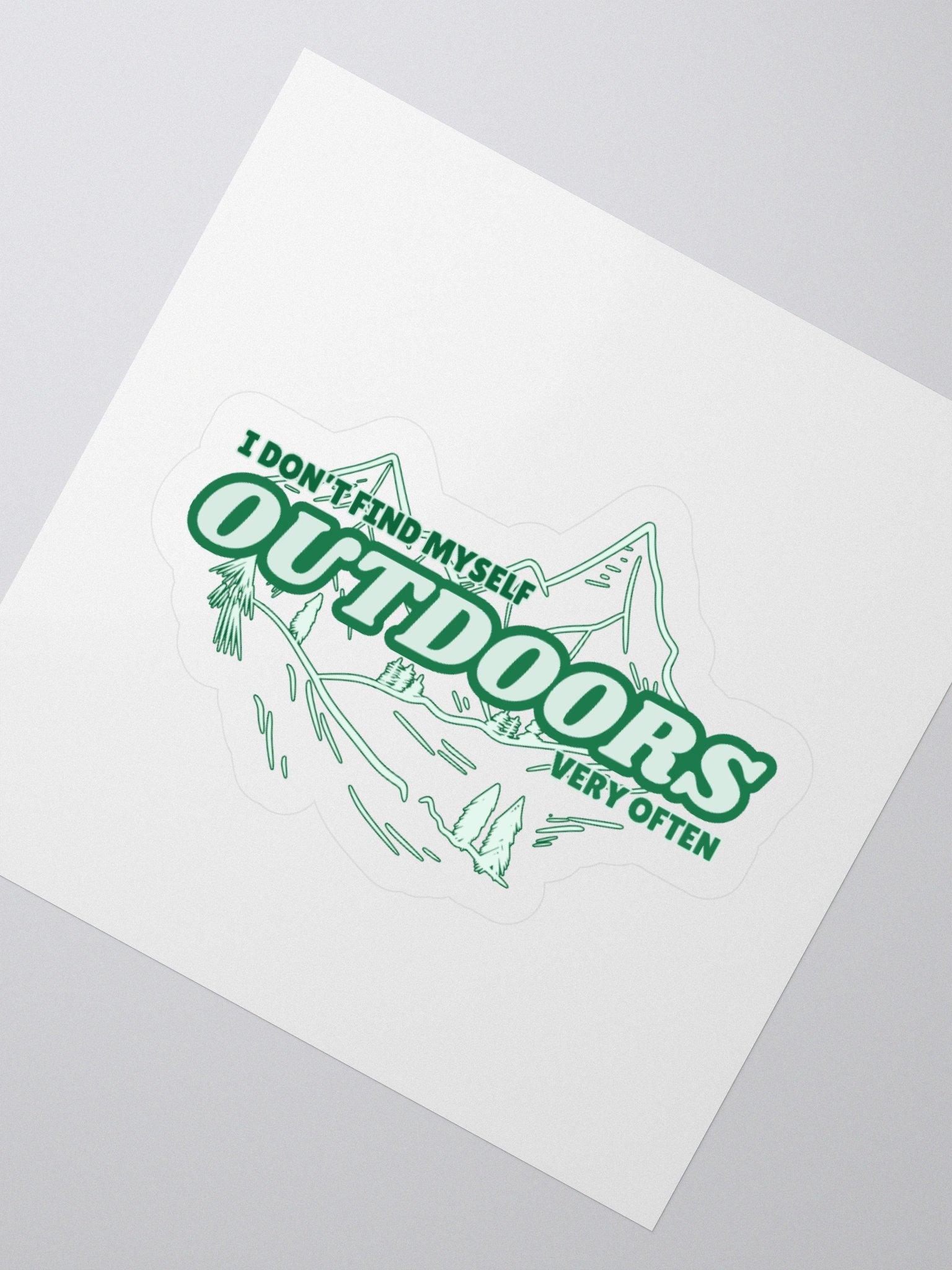 "Outdoors" Sticker product image (2)
