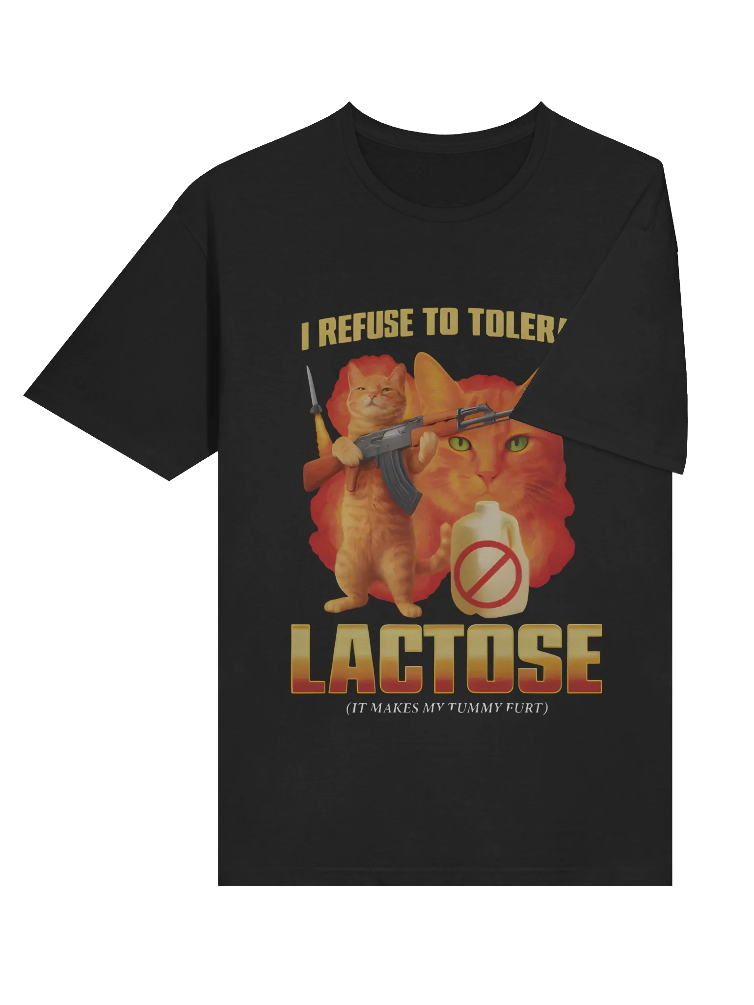 I Refuse To Tolerate Lactose, It Makes My Tummy Hurt T-Shirt product image (4)