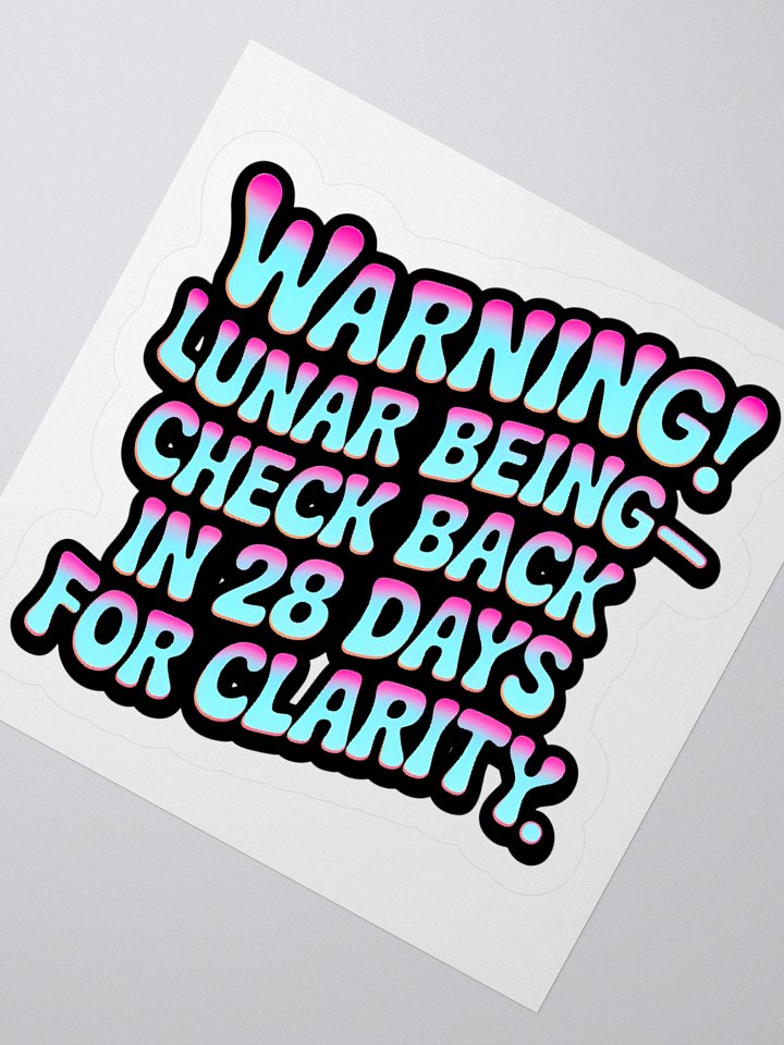 Retro Lunar Being Reflector Sticker product image (5)