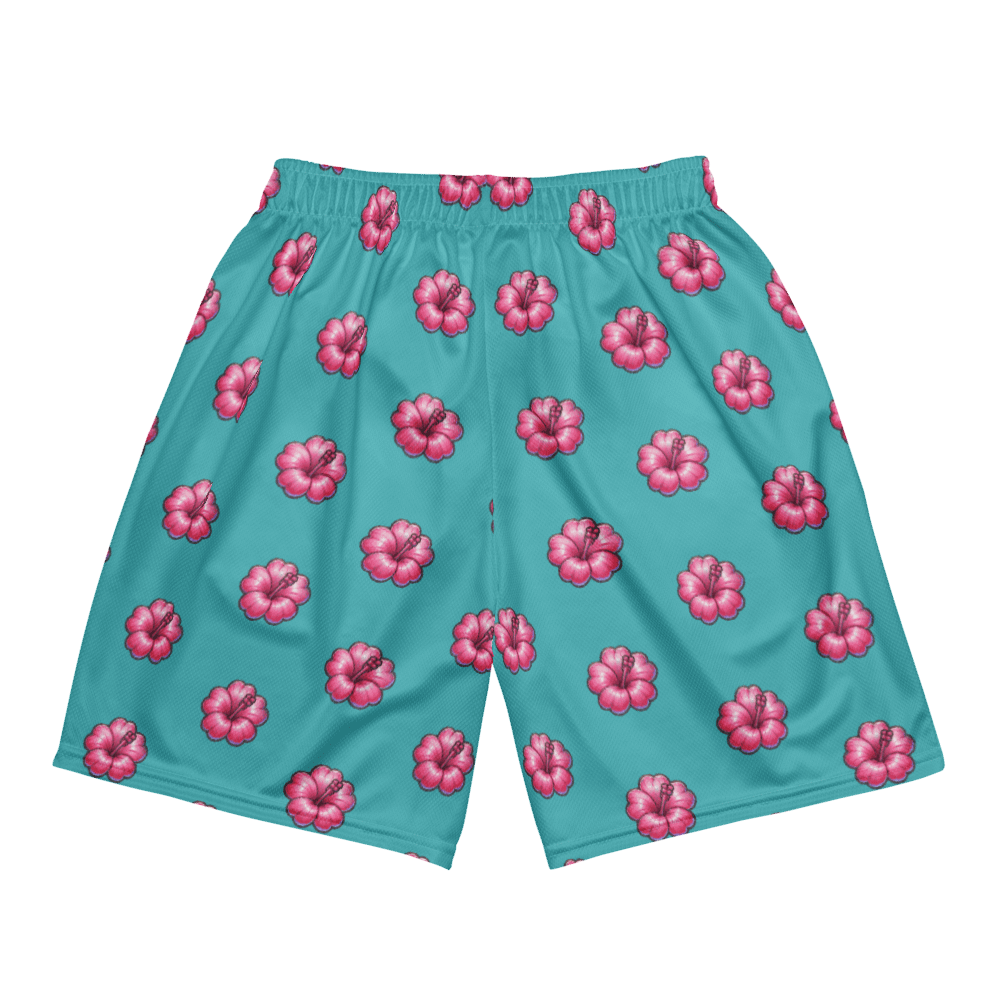 NRG Cherry Blossom Athletic Shorts (Turquoise) product image (6)