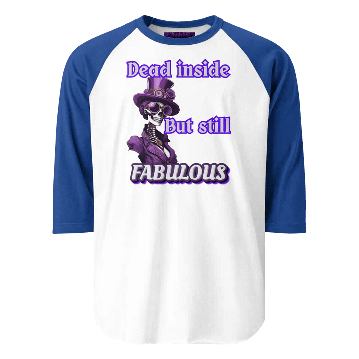 Fabulous female skeleton Raglan Tee product image (31)