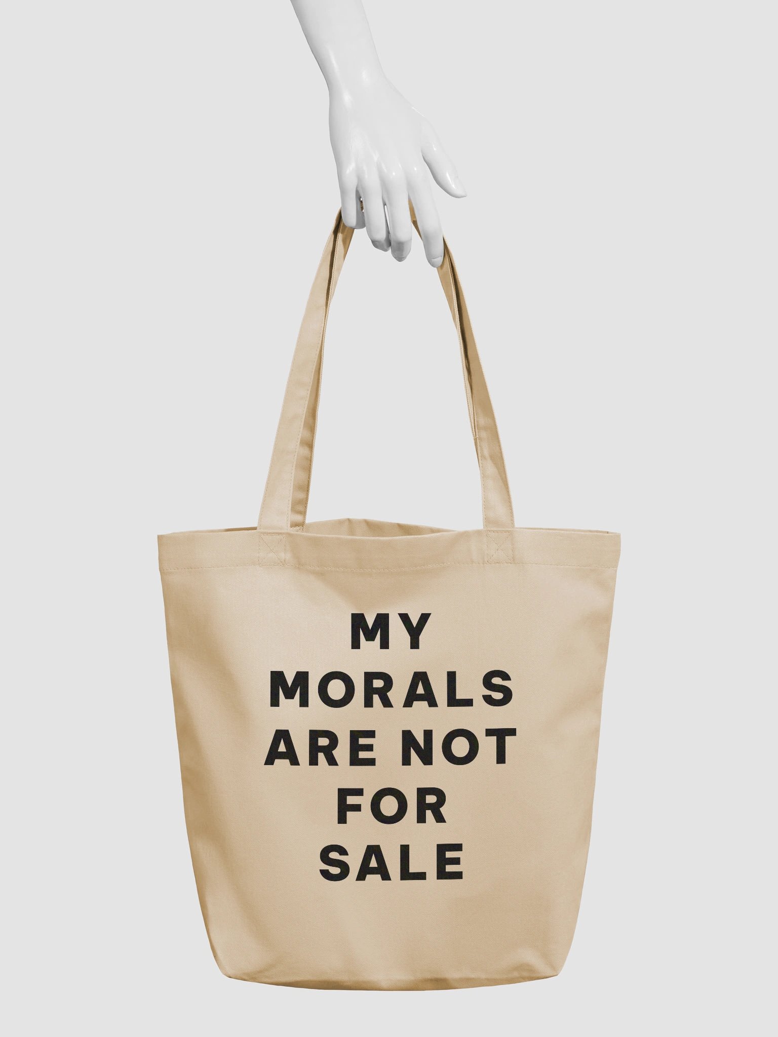 My Morals Are Not For Sale – Activist Protest Tote Bag product image (4)