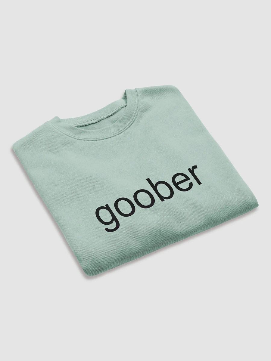 Goober (Black Text) Embroidered Crop Top Sweater product image (5)