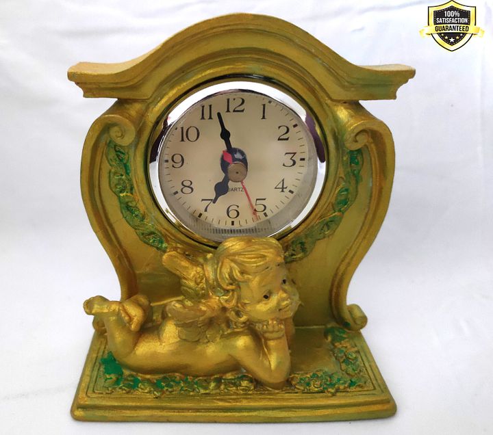 Relógio anjo, anjo dourado verde, decoração quarto product image (2)