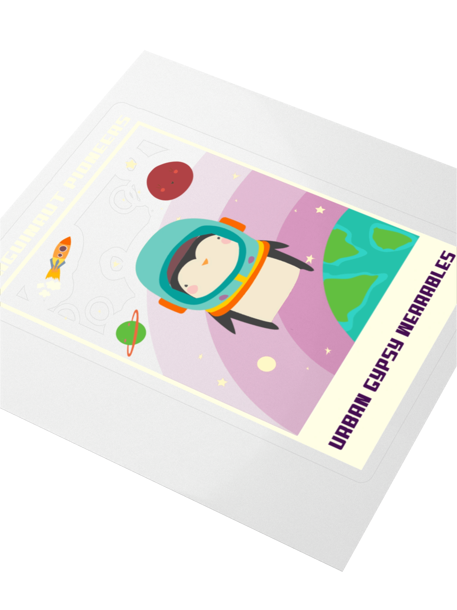 Space Penguin Kiss Cut Stickers product image (3)
