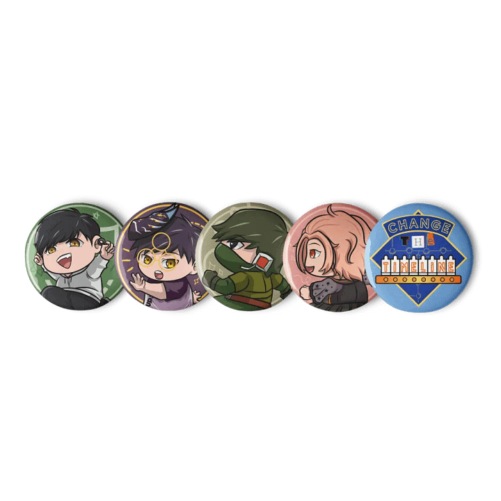 Nanaten & Friends Pin Button Set product image (1)