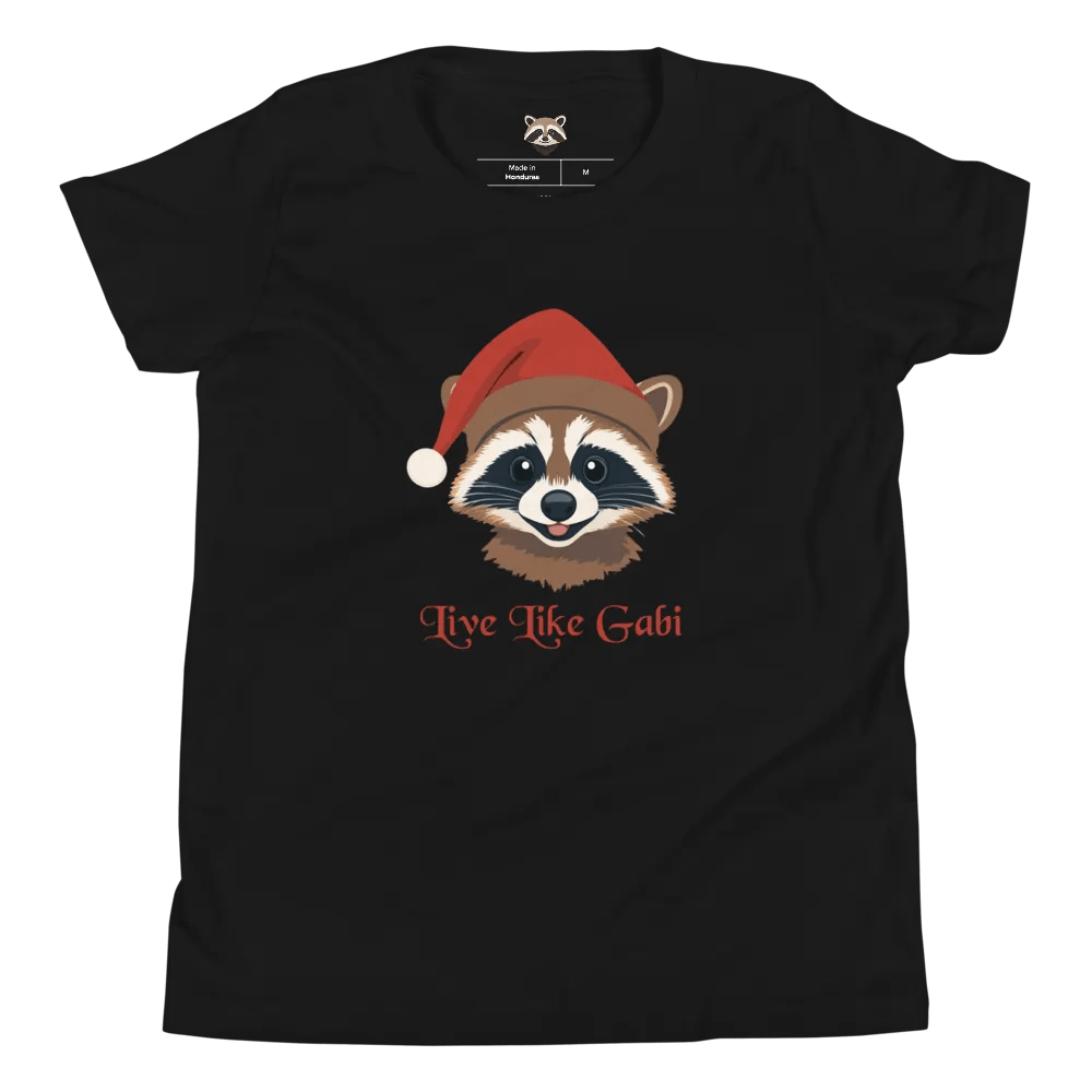 Santa Raccoon Youth T-Shirt product image (7)