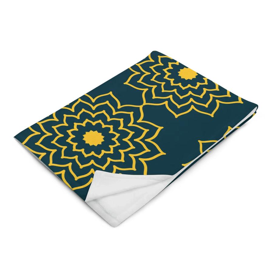 Yellow and Blue Whale Pattern Throw product image (4)