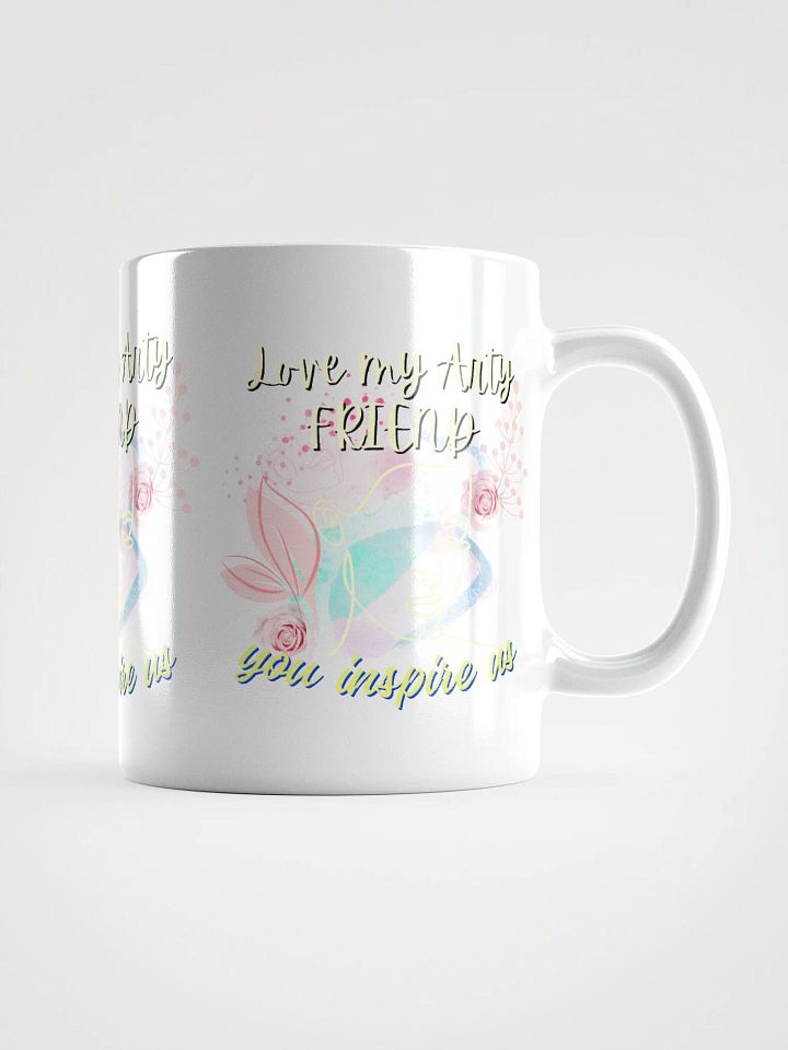 colorful mug for the artist. 'Love my Arty friend'  Perfect gift for colleague, friend who loves arty things product image (2)